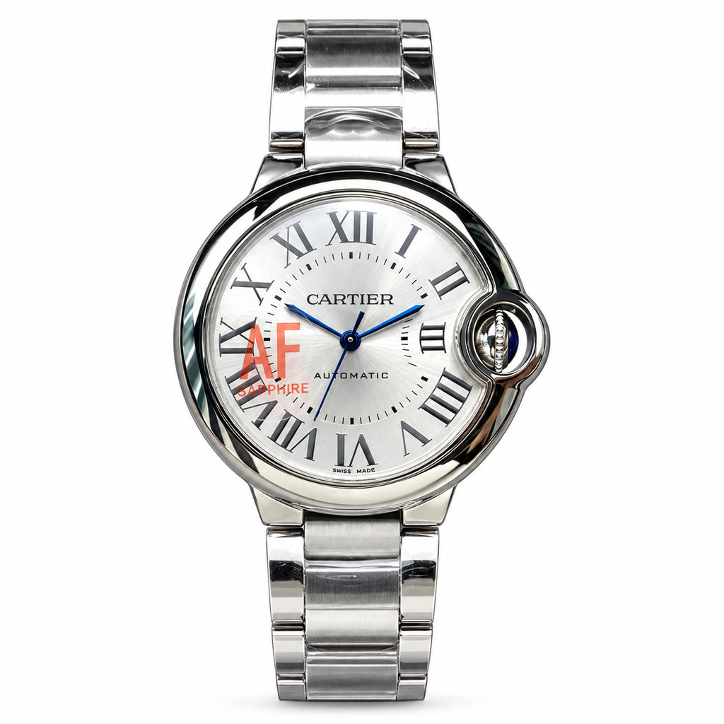 Cartier Ballon Bleu Steel Silver Dial Automatic Bracelet Watch – KDY