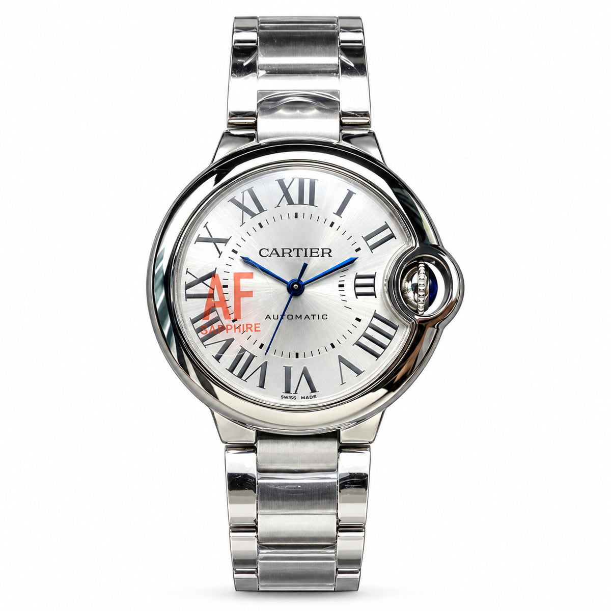 Cartier Ballon Bleu Steel Silver Dial Automatic Bracelet Watch – KDY