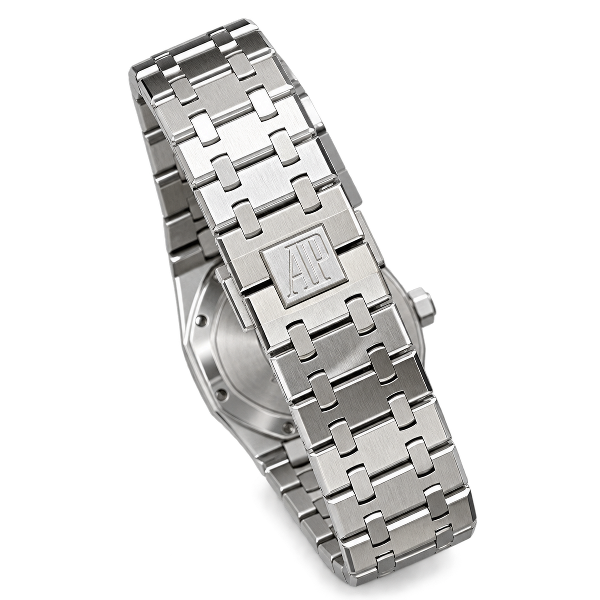 Audemars Piguet Royal Oak Black Grande Tapisserie Dial Stainless Steel Automatic Watch
