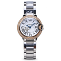 Cartier Ballon Bleu Small Steel Rose Gold Diamond Bezel Watch – KDY