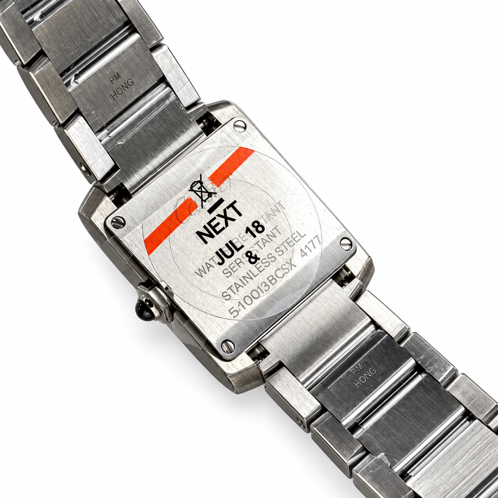Cartier Tank Française Steel White Dial Bracelet Watch – KDY