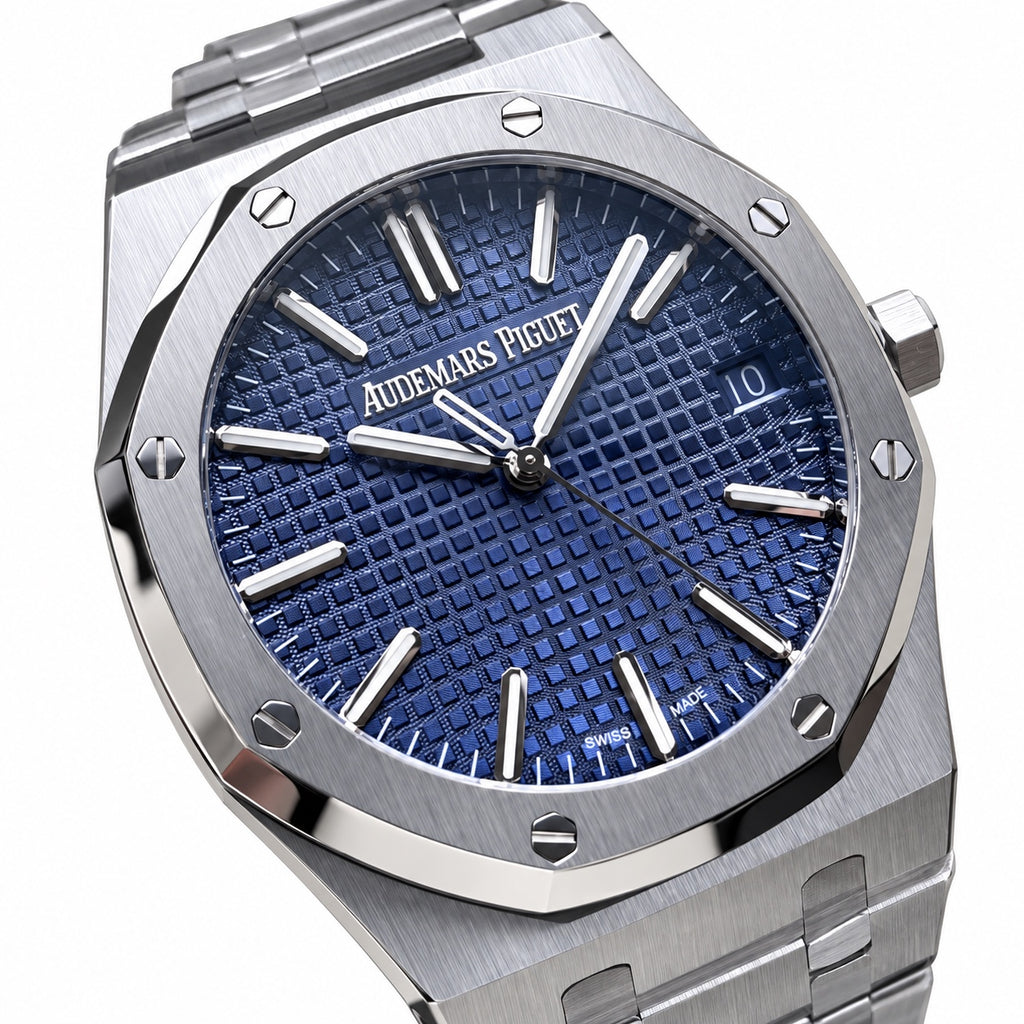 Audemars Piguet Royal Oak 41mm – Steel Blue Tapisserie Dial