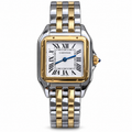 Cartier Panthère Two-Tone Steel Yellow Gold White Dial Watch – KDY