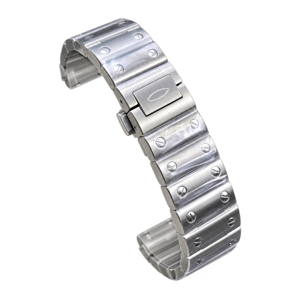 Cartier Santos Large Steel White Dial Automatic Bracelet Watch – KDY