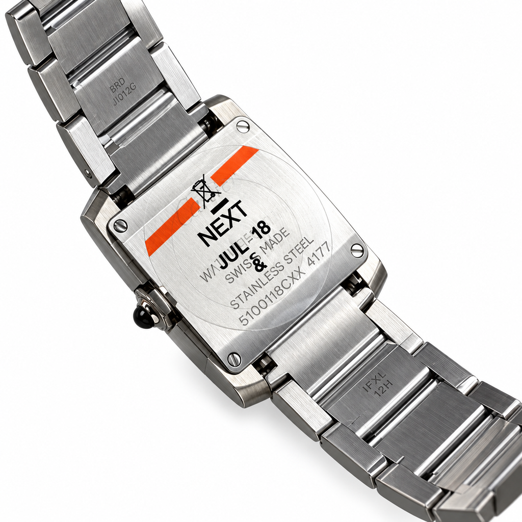 Cartier Tank Française Large — Steel, Silver Dial, Roman Numerals & Steel Bracelet, Quartz