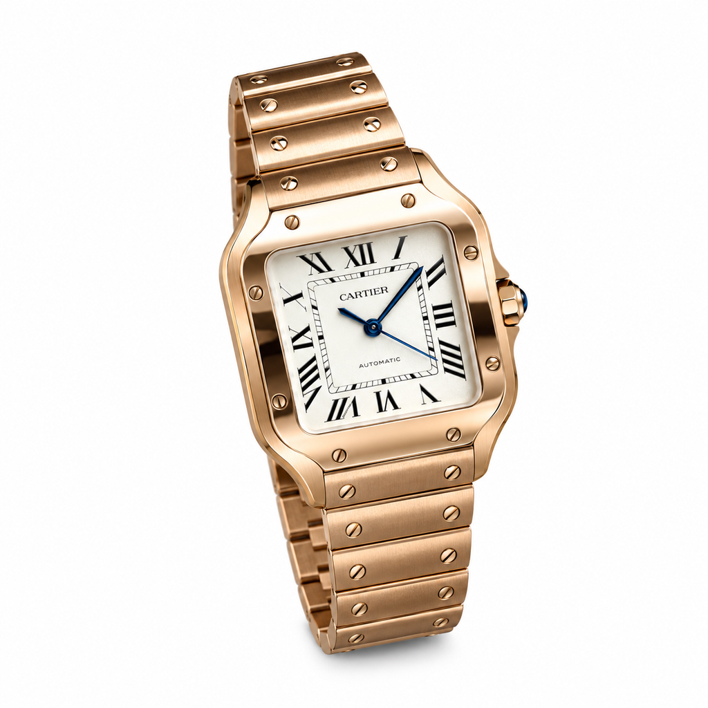 Cartier Santos de Cartier Automatic — Full 18K Rose Gold Case & Bracelet
