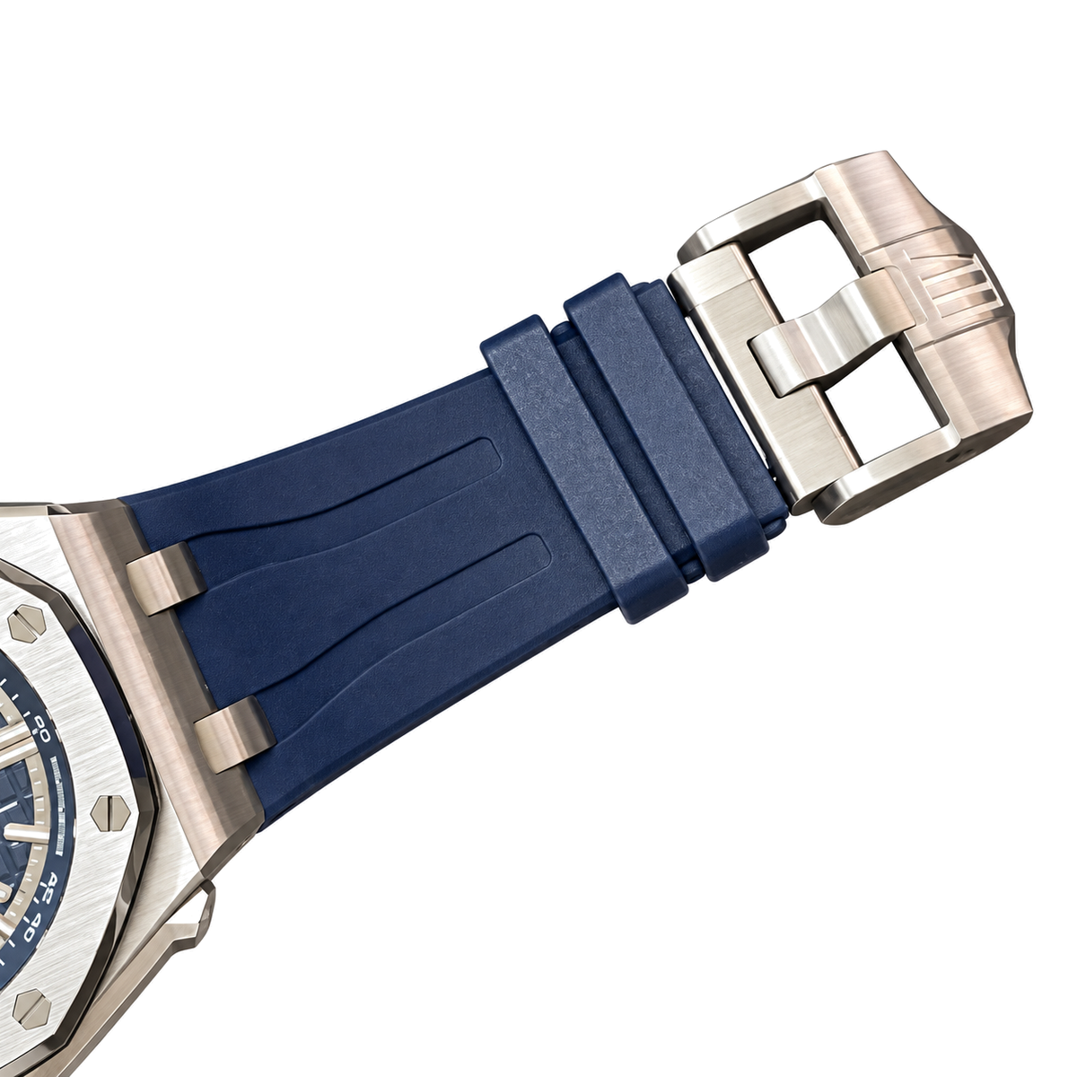 Audemars Piguet Royal Oak Offshore Chronograph Blue Dial White Sub-dials Rubber Strap Watch