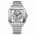 Cartier Santos de Cartier Large — Steel, Skeleton Dial, Roman Numerals & Steel Bracelet, Automatic