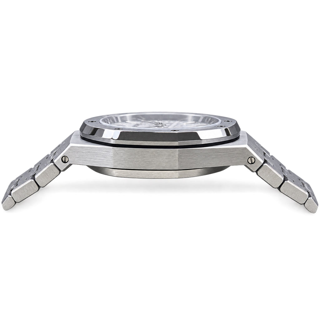 Audemars Piguet Royal Oak Lady Selfwinding 34mm – White Grande Tapisserie Steel Bracelet
