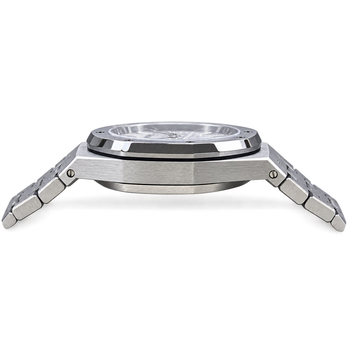 Audemars Piguet Royal Oak Lady Selfwinding 34mm – White Grande Tapisserie Steel Bracelet