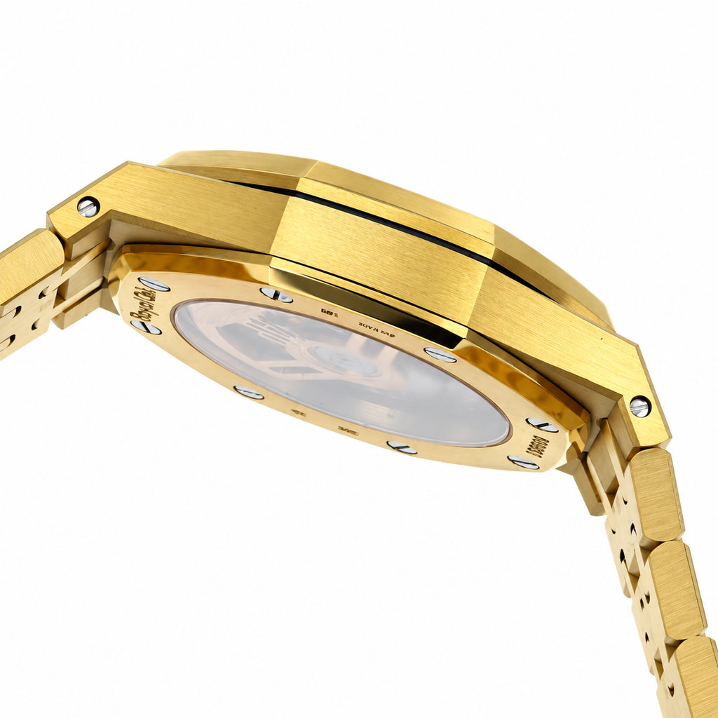 Audemars Piguet Royal Oak Yellow Gold Turquoise Tapisserie Date Watch