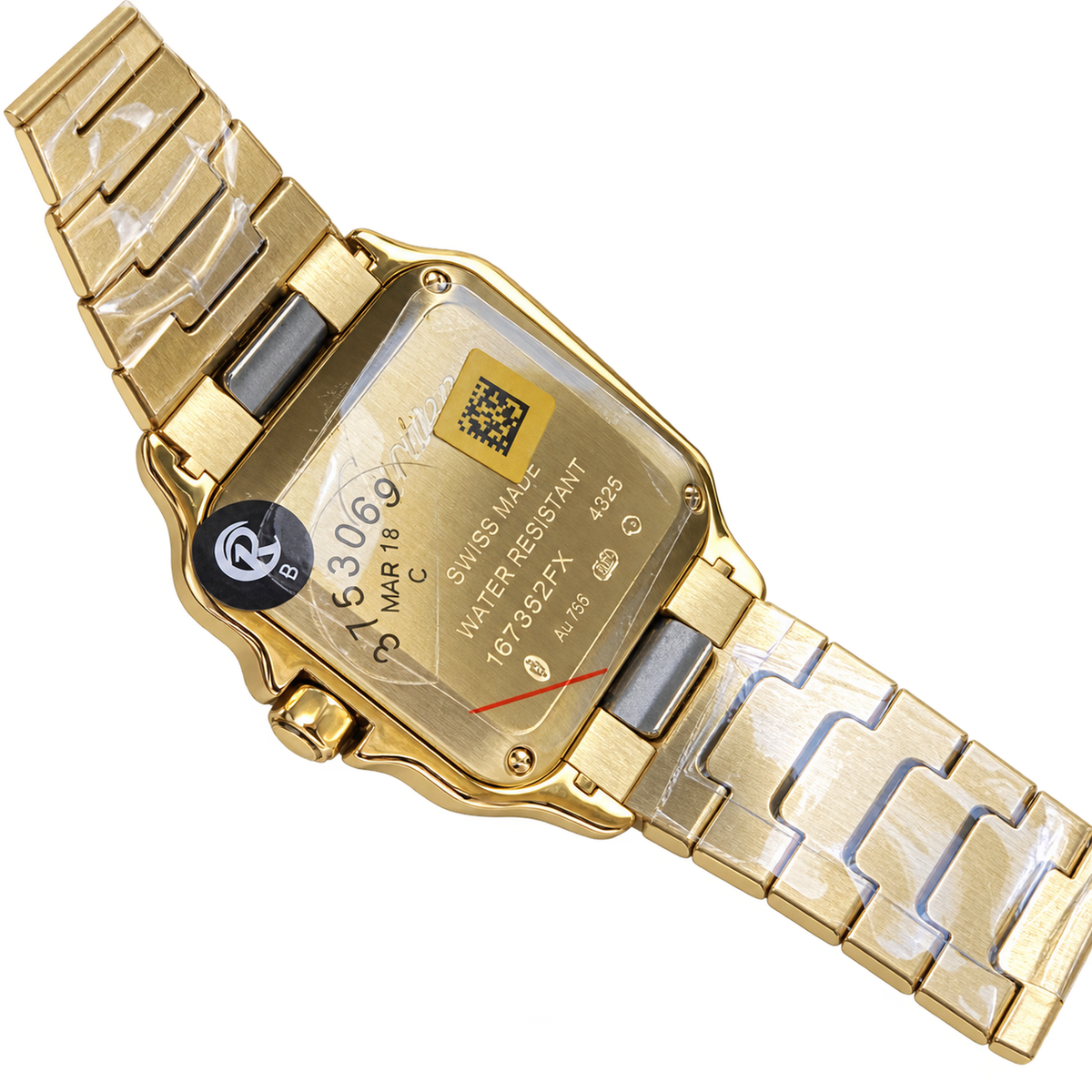 Cartier Santos Medium Yellow Gold White Dial Automatic Gold Bracelet Watch – KDY