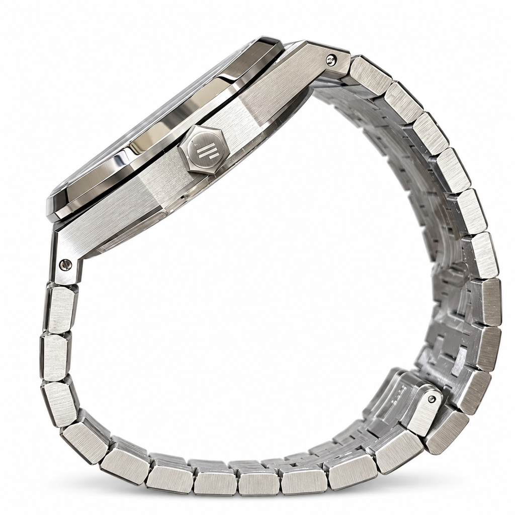 Audemars Piguet Royal Oak Black Grande Tapisserie Dial Stainless Steel Automatic Watch