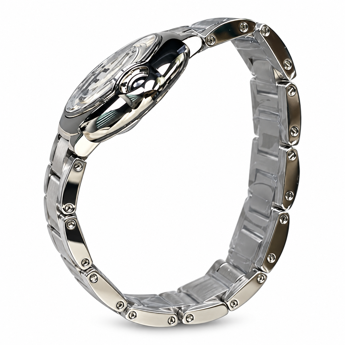 Cartier Ballon Bleu 36mm Automatic — Stainless Steel, Silver Dial & Steel Bracelet