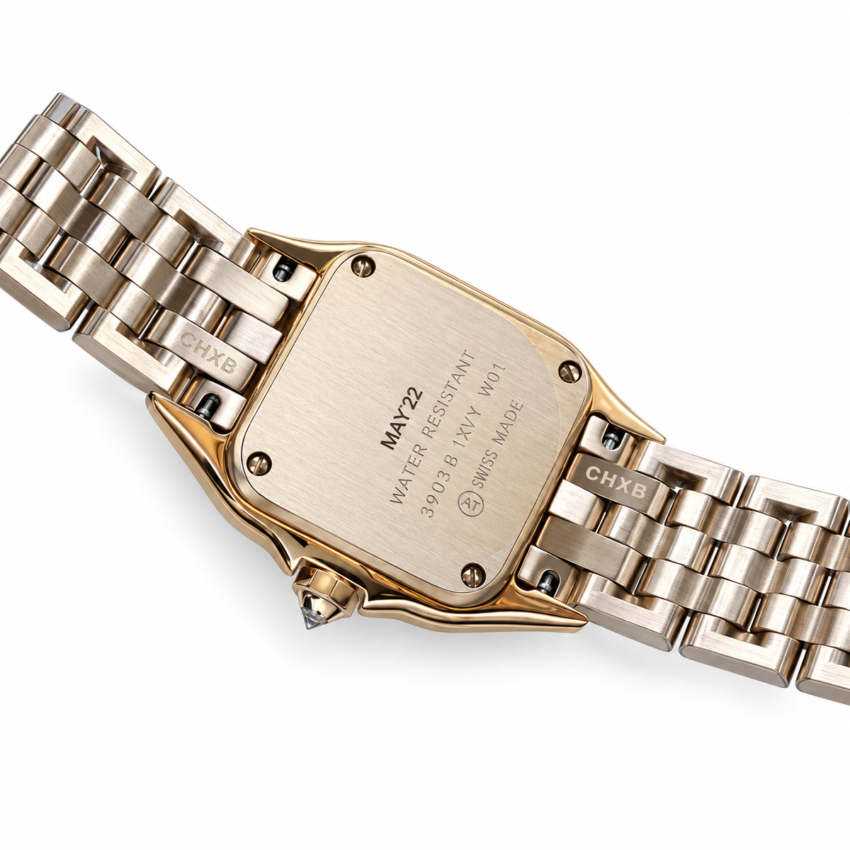 Cartier Pantère de Cartier Medium Yellow Gold Diamond Bezel Bracelet Watch – KDY
