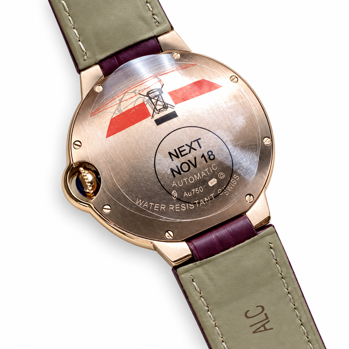 Cartier Ballon Bleu Large Rose Gold Double Diamond Bezel Automatic Watch – KDY