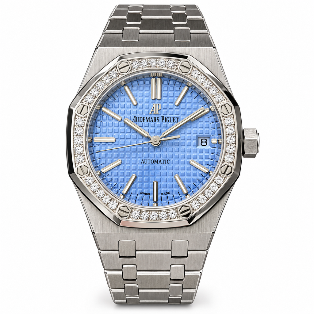Audemars Piguet Royal Oak Diamond Bezel – Blue Dial
