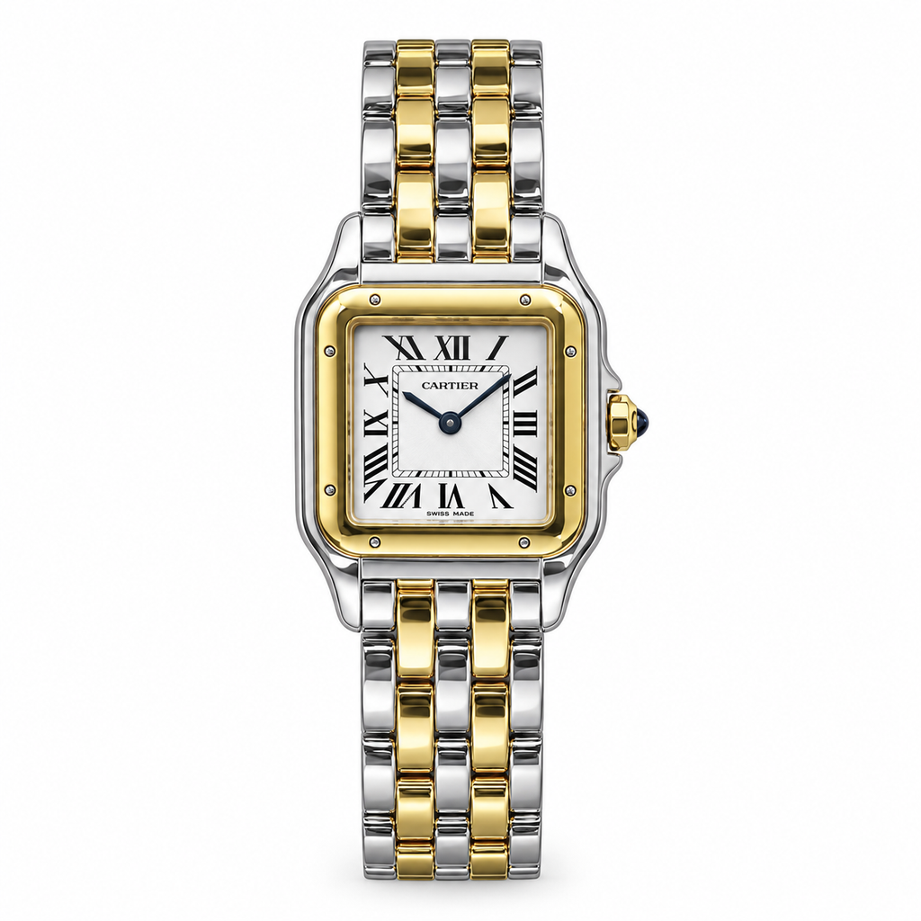 Cartier Panthère de Cartier — Two-Tone Yellow Gold & Steel Bracelet Watch