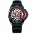 Jacob & Co. Epic X CR7 Black DLC Tourbillon Skeleton Red Honeycomb Rubber Watch