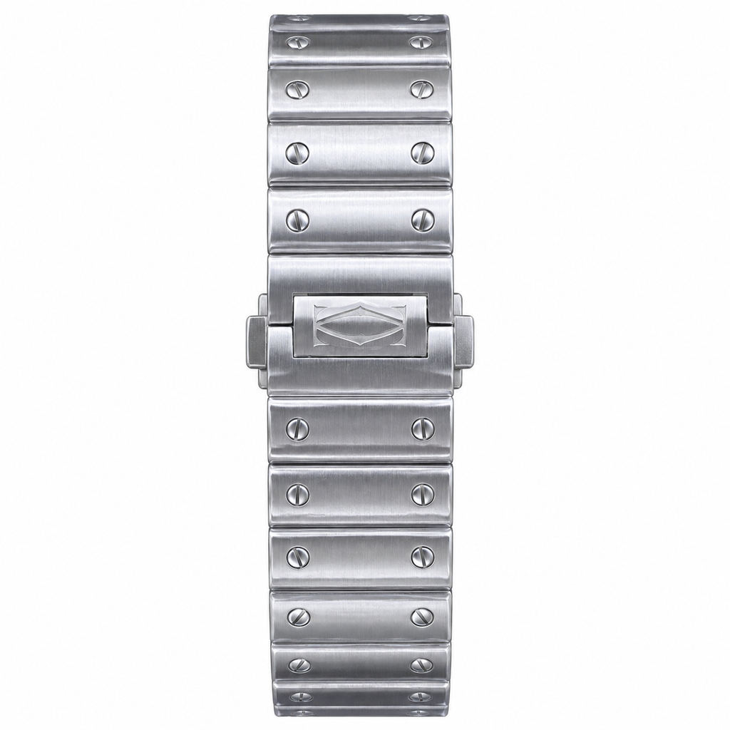 Cartier Santos Automatic Green Dial Steel Bracelet Watch