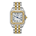 Cartier Panthère de Cartier Medium — Steel & Yellow Gold, Diamond Bezel, MOP Dial & Two-Tone Bracelet, Women