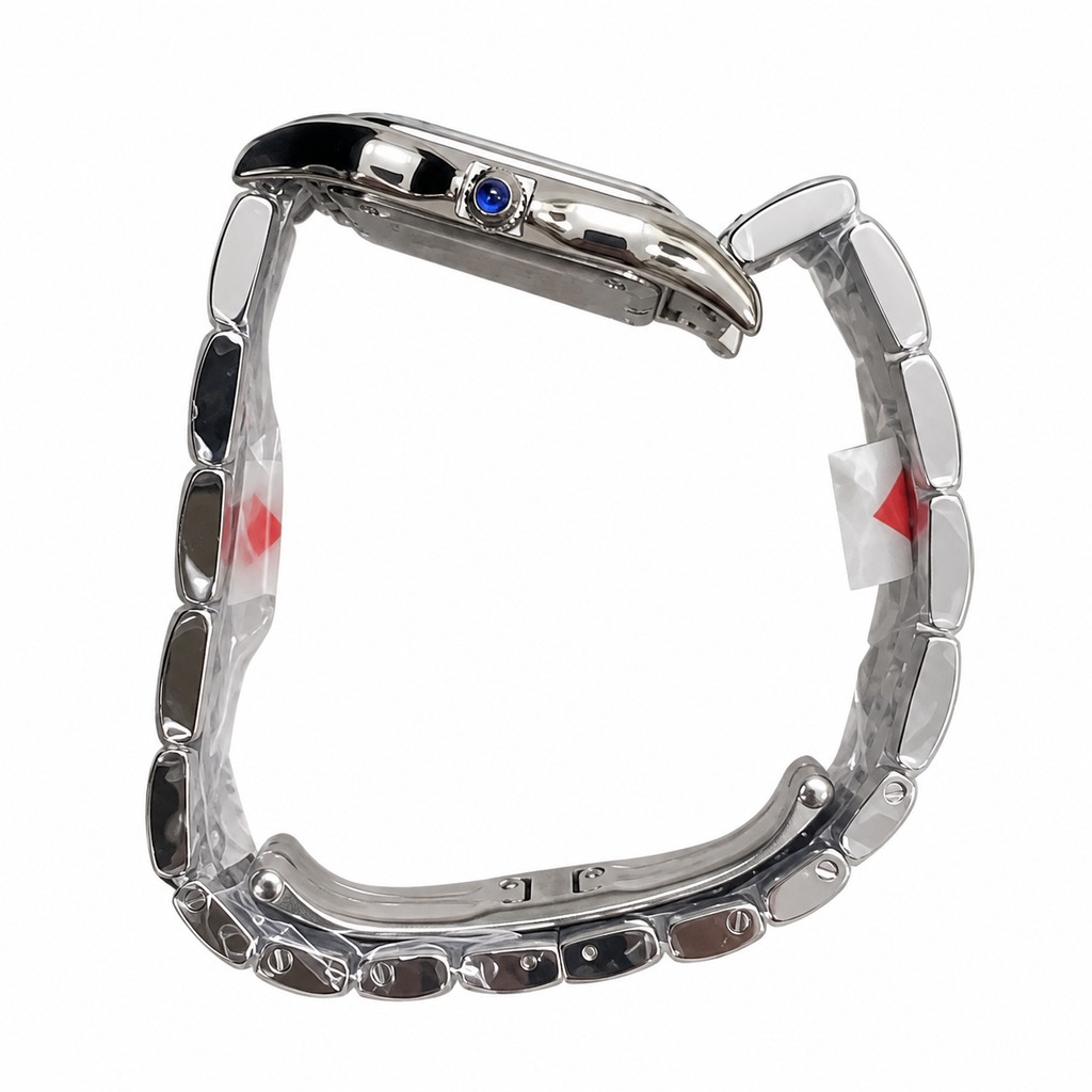Cartier Panthère de Cartier Medium — Steel, White Dial, Roman Numerals & Steel Bracelet, Women