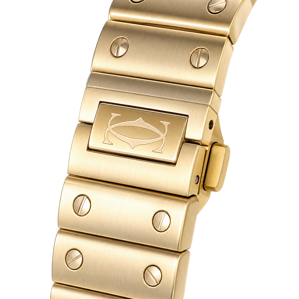Cartier Santos de Cartier Automatic — Two-Tone Yellow Gold & Steel Bracelet Watch
