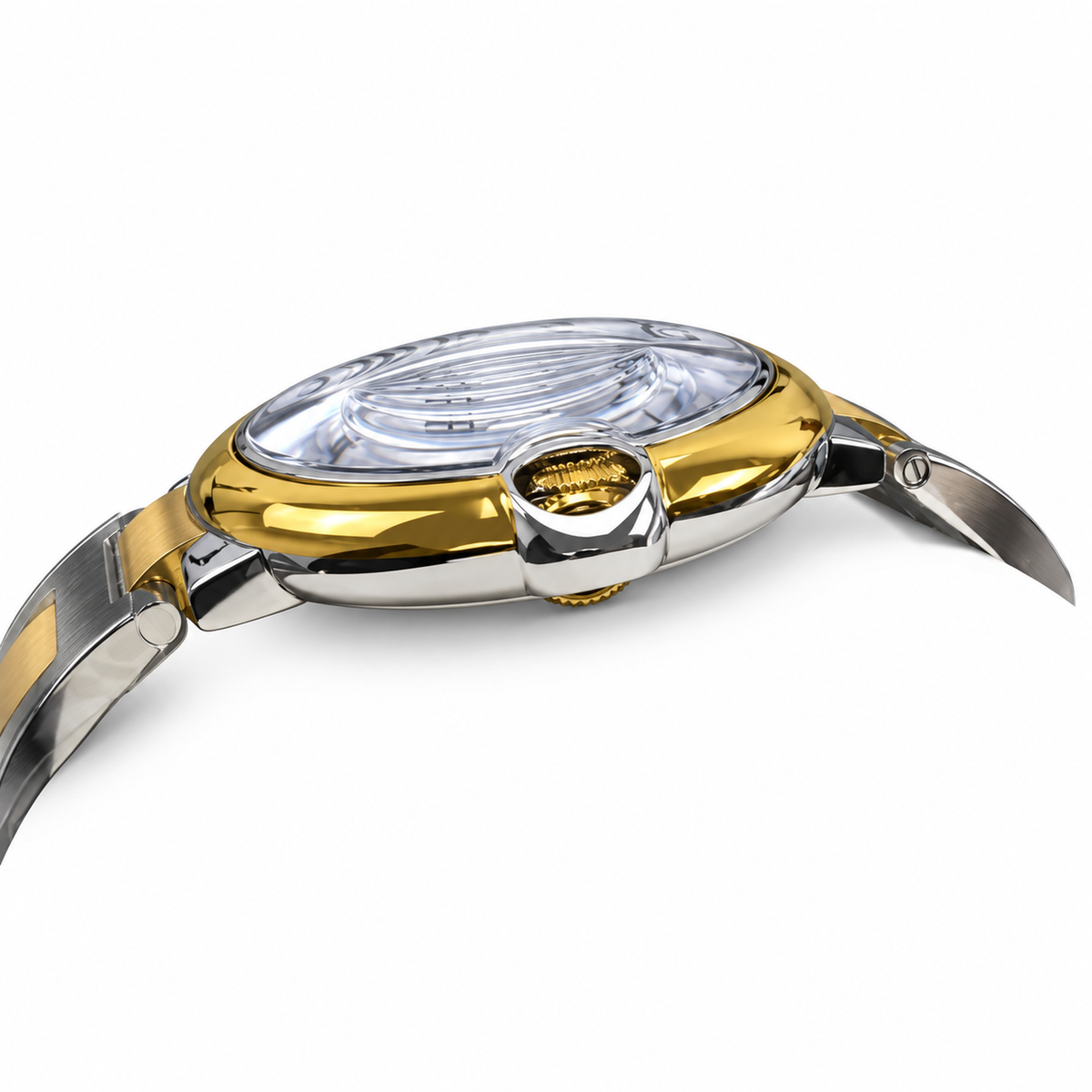 Cartier Ballon Bleu Two-Tone Yellow Gold Steel Bracelet Watch