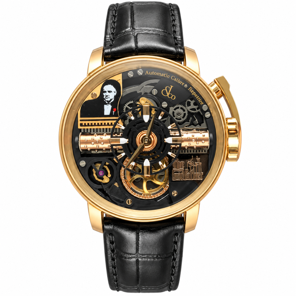 Jacob & Co. Godfather Minute Repeater Tourbillon Gold Skeleton Watch