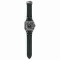 Cartier Santos de Cartier Large — Full Black ADLC, Black Dial, Roman Numerals & Black Rubber Strap, Automatic