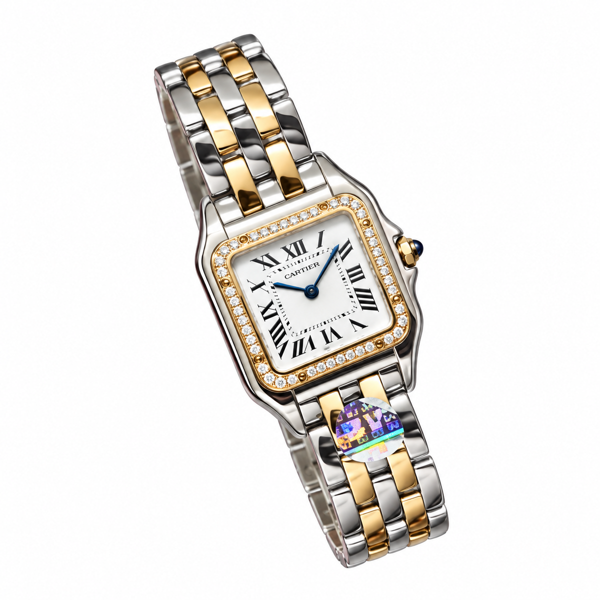 Cartier Panthère de Cartier — Two-Tone Rose Gold Diamond Bezel Bracelet Watch