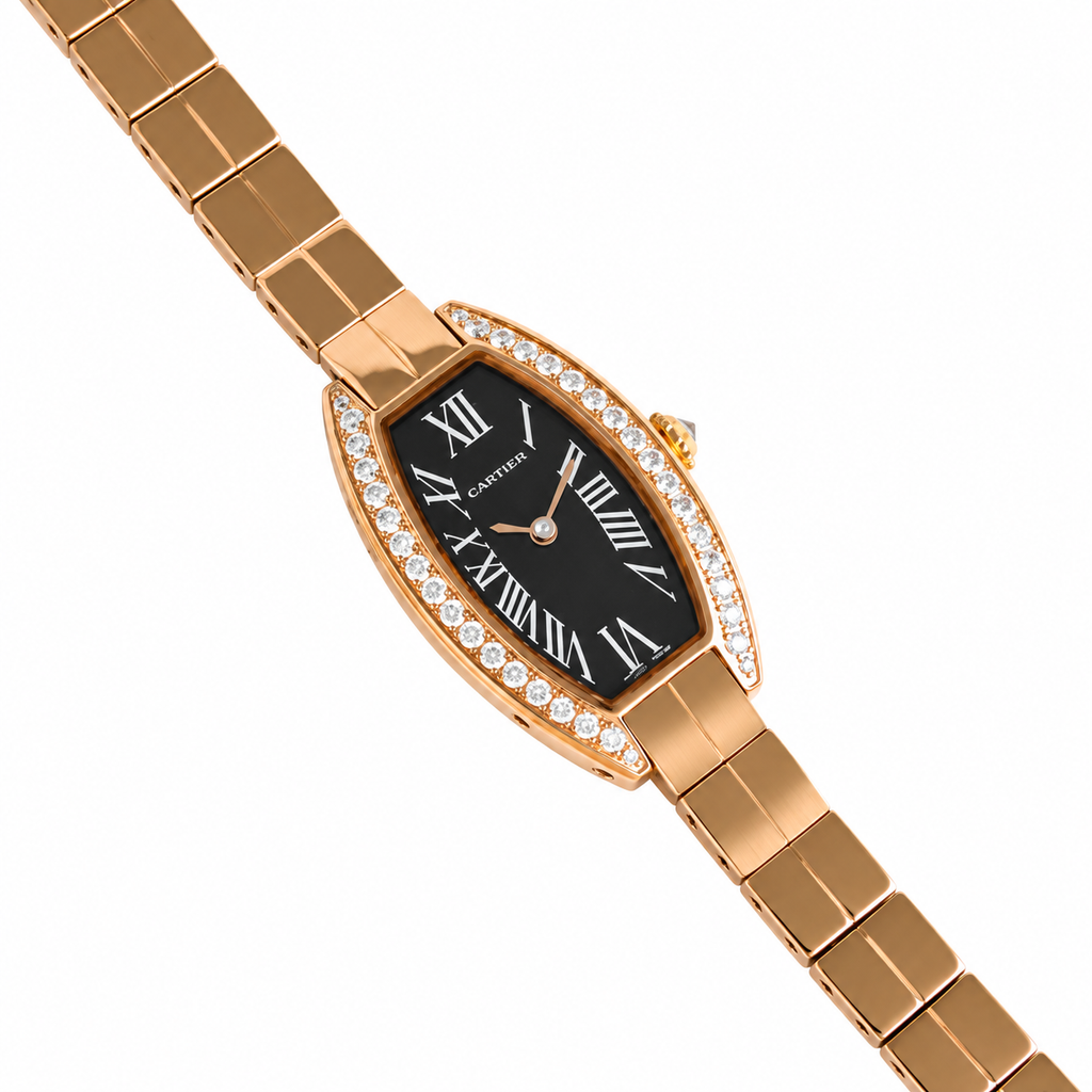 Cartier Lanières — Diamond Bezel, Two-Tone Gold & Steel Bracelet Watch