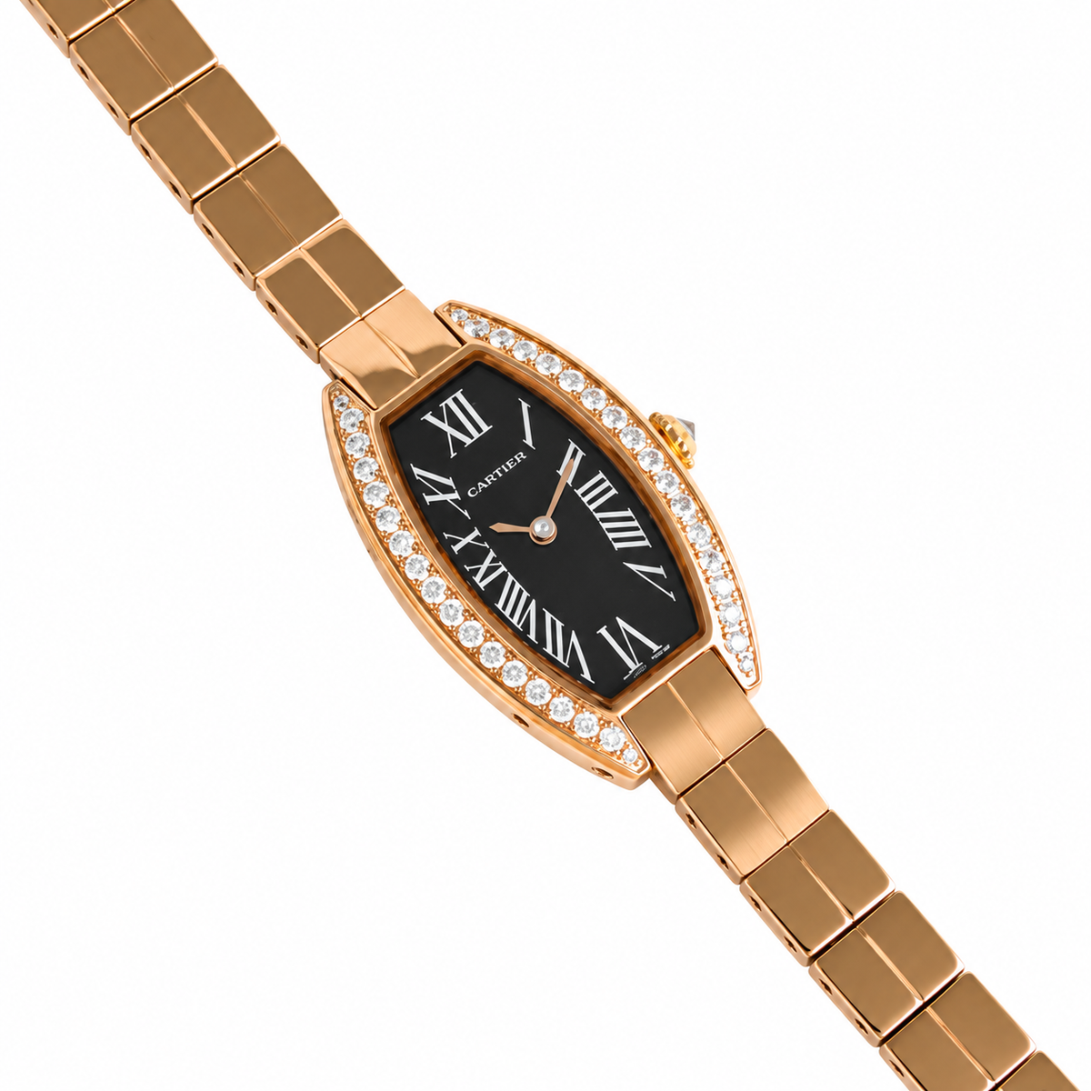 Cartier Lanières — Diamond Bezel, Two-Tone Gold & Steel Bracelet Watch