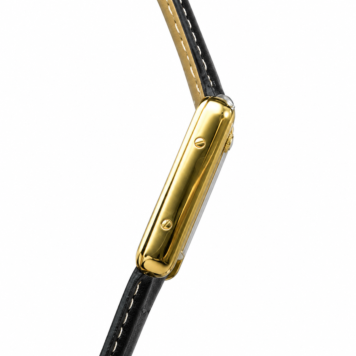 Cartier Tank Louis Cartier Small — 18K Yellow Gold, Cream Dial, Roman Numerals & Black Alligator Strap, Women