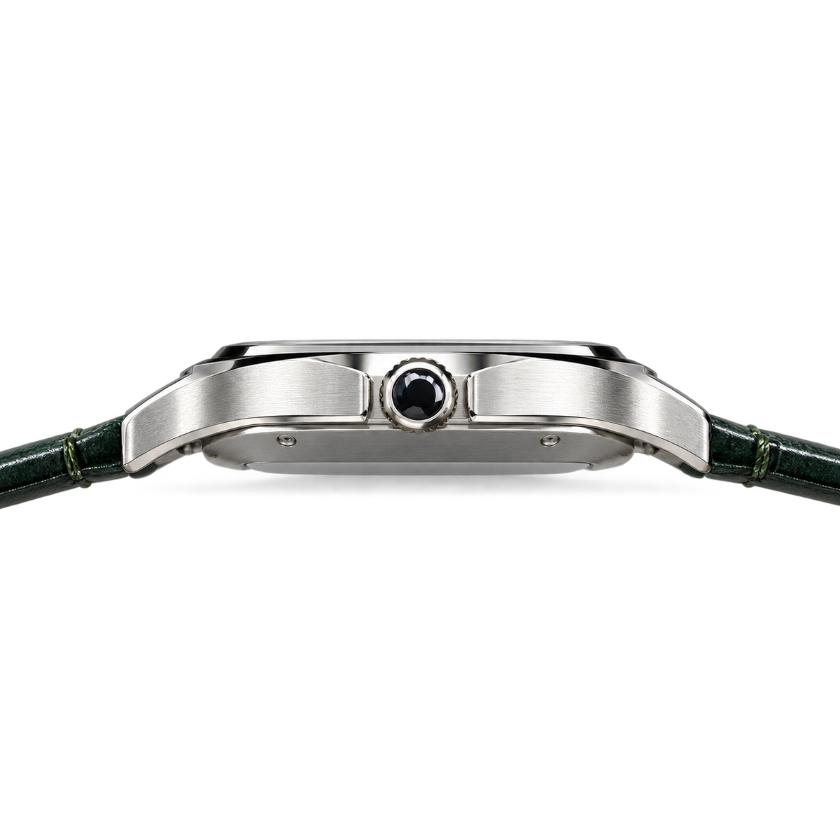 Cartier Santos Arabic Green Dial Steel Automatic Green Strap Watch – KDY