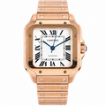 Cartier Santos de Cartier Automatic — 18K Rose Gold Bracelet Watch