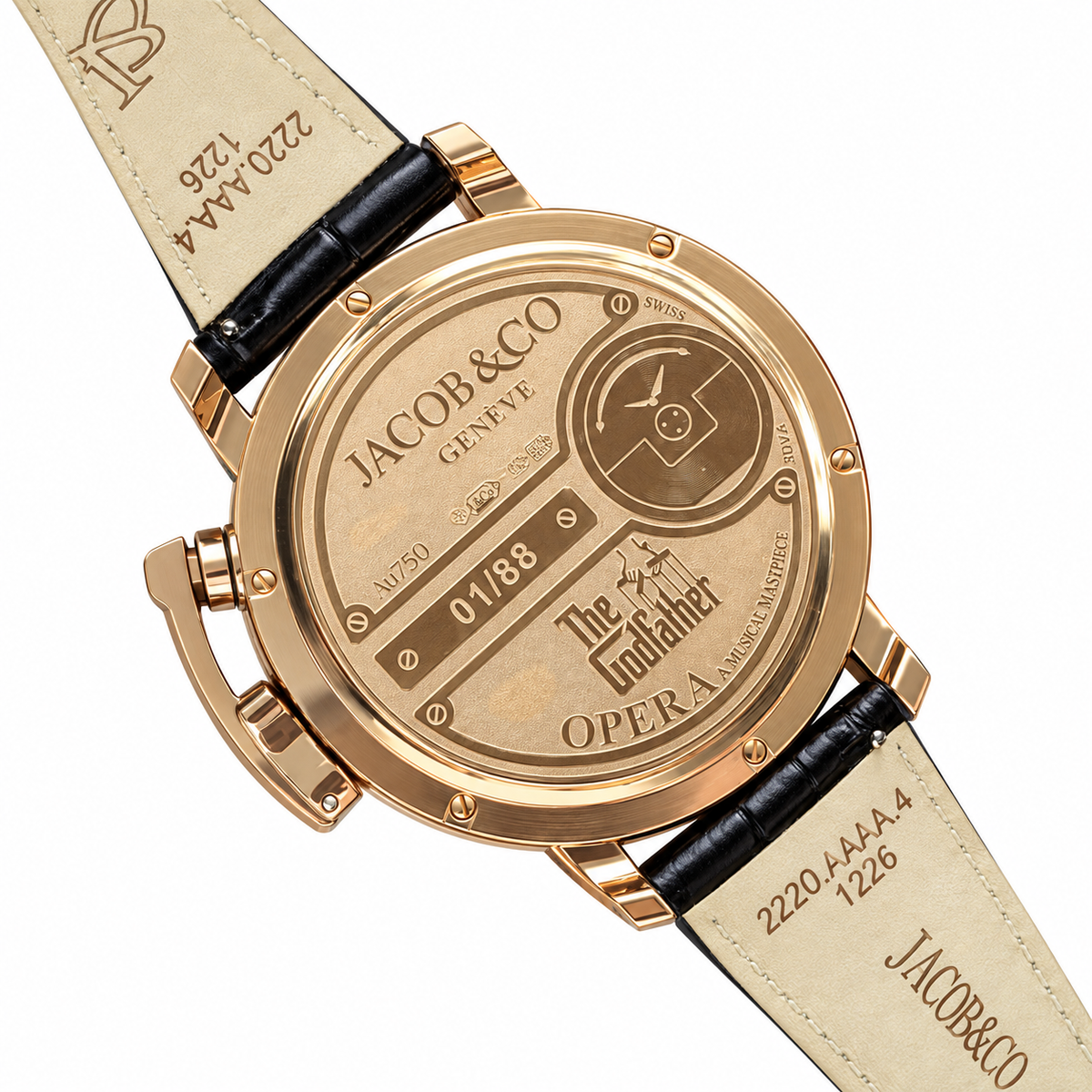 Jacob & Co. Godfather Minute Repeater Tourbillon Gold Skeleton Watch