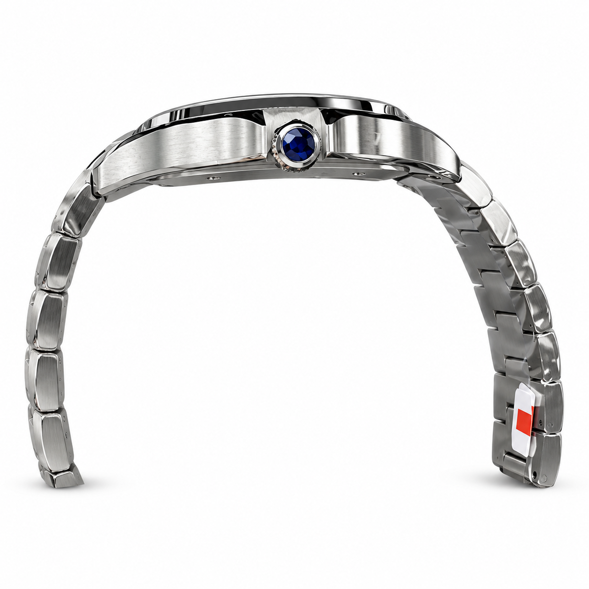 Cartier Santos de Cartier Automatic — Stainless Steel, White Dial & Steel Bracelet