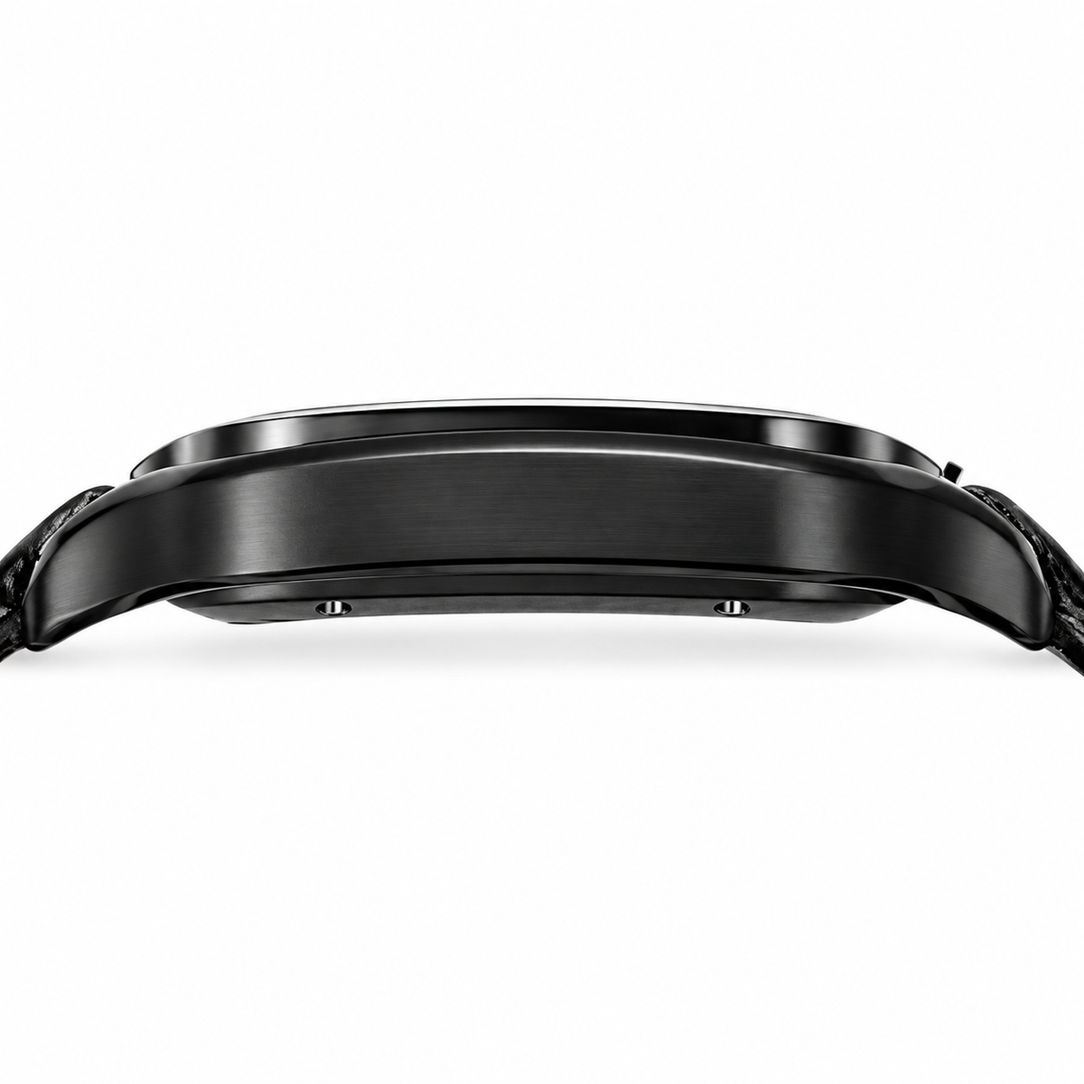 Cartier Santos de Cartier Skeleton Automatic — Full Black ADLC, Skeleton Dial & Black Alligator Strap, Large