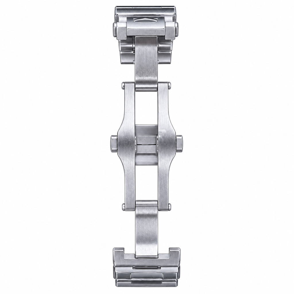 Cartier Santos Large Skeleton — Steel, Skeleton Dial, Blue Hands & Steel Bracelet, Manual Wind