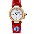 Cartier Pasha Rose Gold Diamond Bezel Red Leather Watch