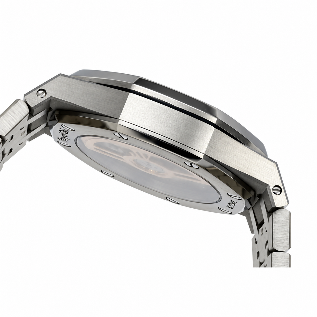 Audemars Piguet Royal Oak Steel Diamond Bezel Blue Tapisserie Date Watch