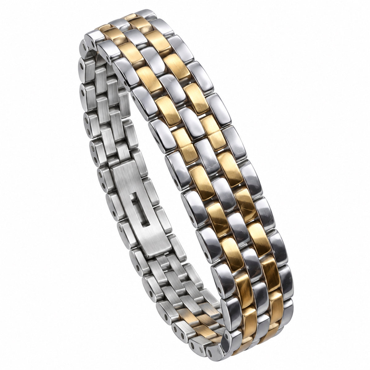Cartier Panthère de Cartier Small — Steel & Yellow Gold, Diamond Bezel, White Dial & Two-Tone Bracelet, Quartz