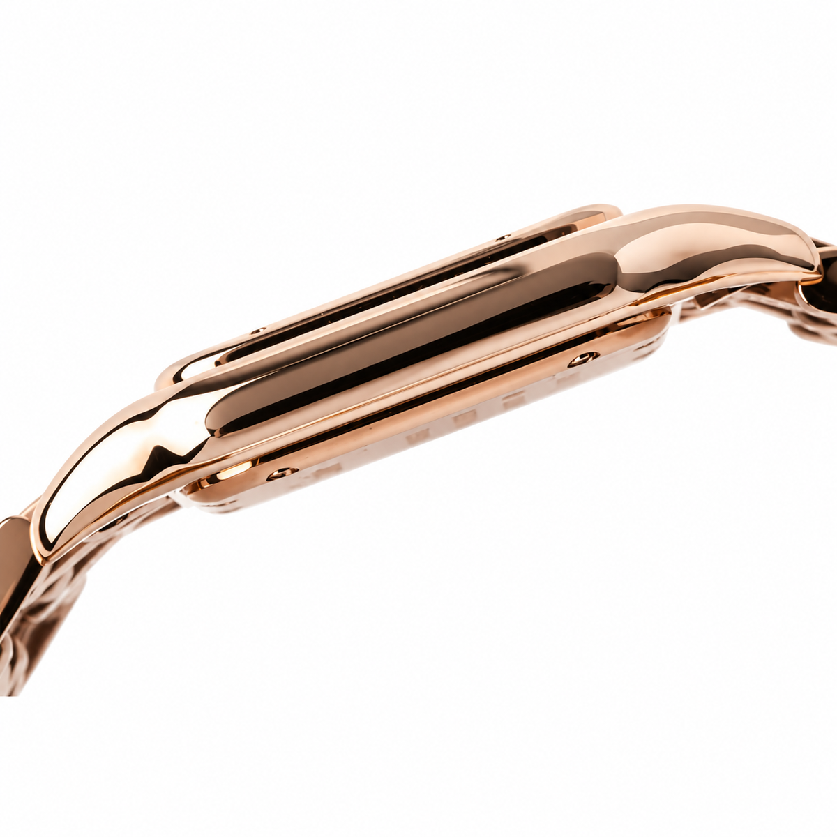Cartier Panthère de Cartier — 18K Rose Gold Case & Bracelet, White Dial, Sapphire Crown
