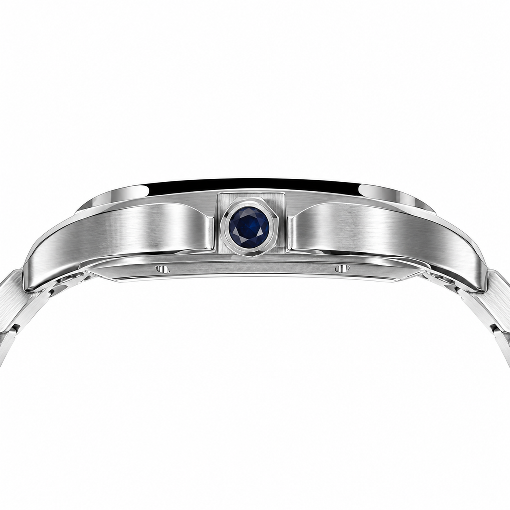 Cartier Santos de Cartier Skeleton Automatic — Stainless Steel, Skeleton Dial & Steel Bracelet, Large