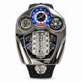 Jacob & Co. x Bugatti La Voiture Noire Black Titanium Tourbillon Dashboard Watch