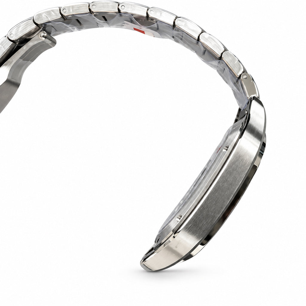 Cartier Santos de Cartier Automatic — Steel, Blue Sunburst Dial & Steel Bracelet, Large