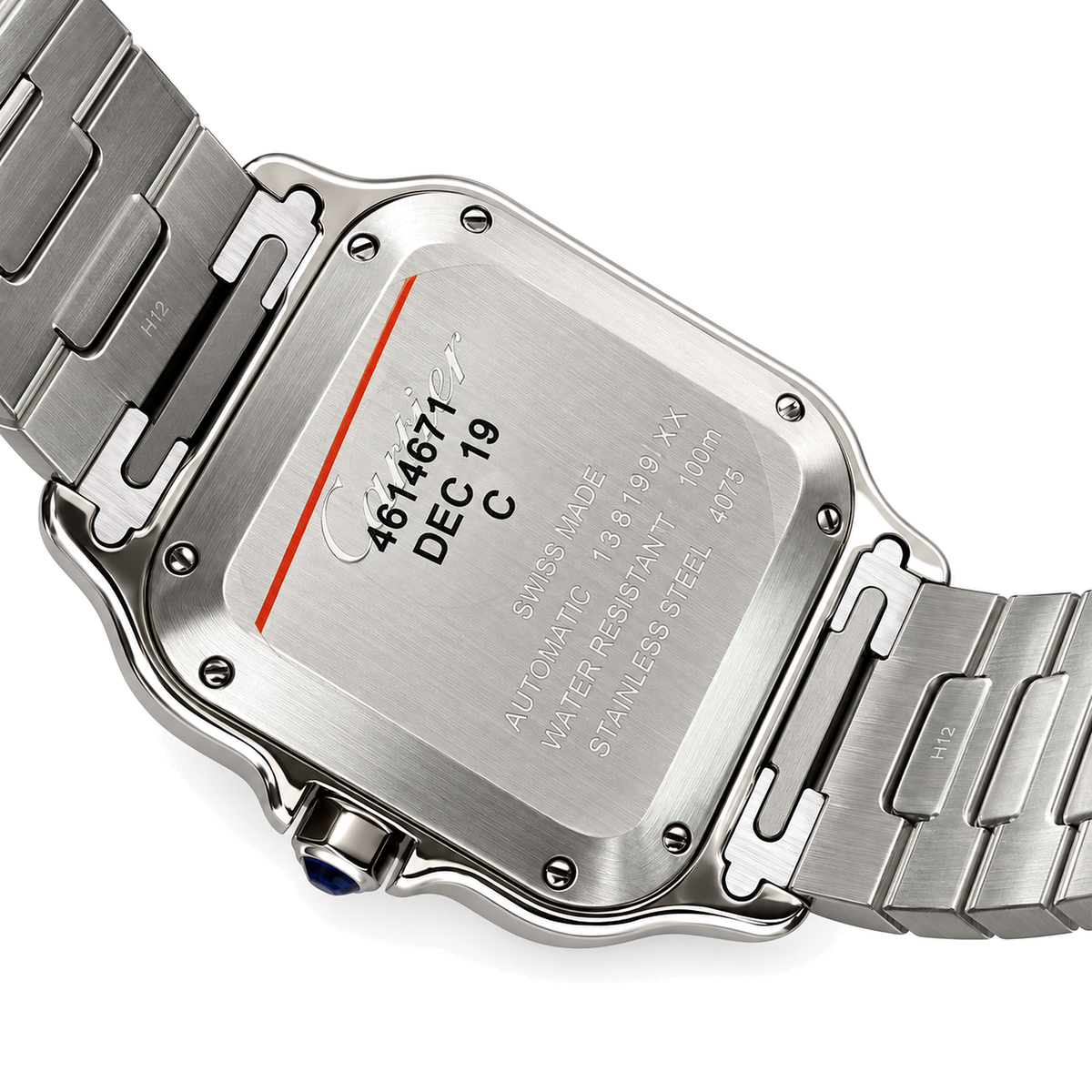 Cartier Santos Steel White Dial Automatic Bracelet Watch – KDY