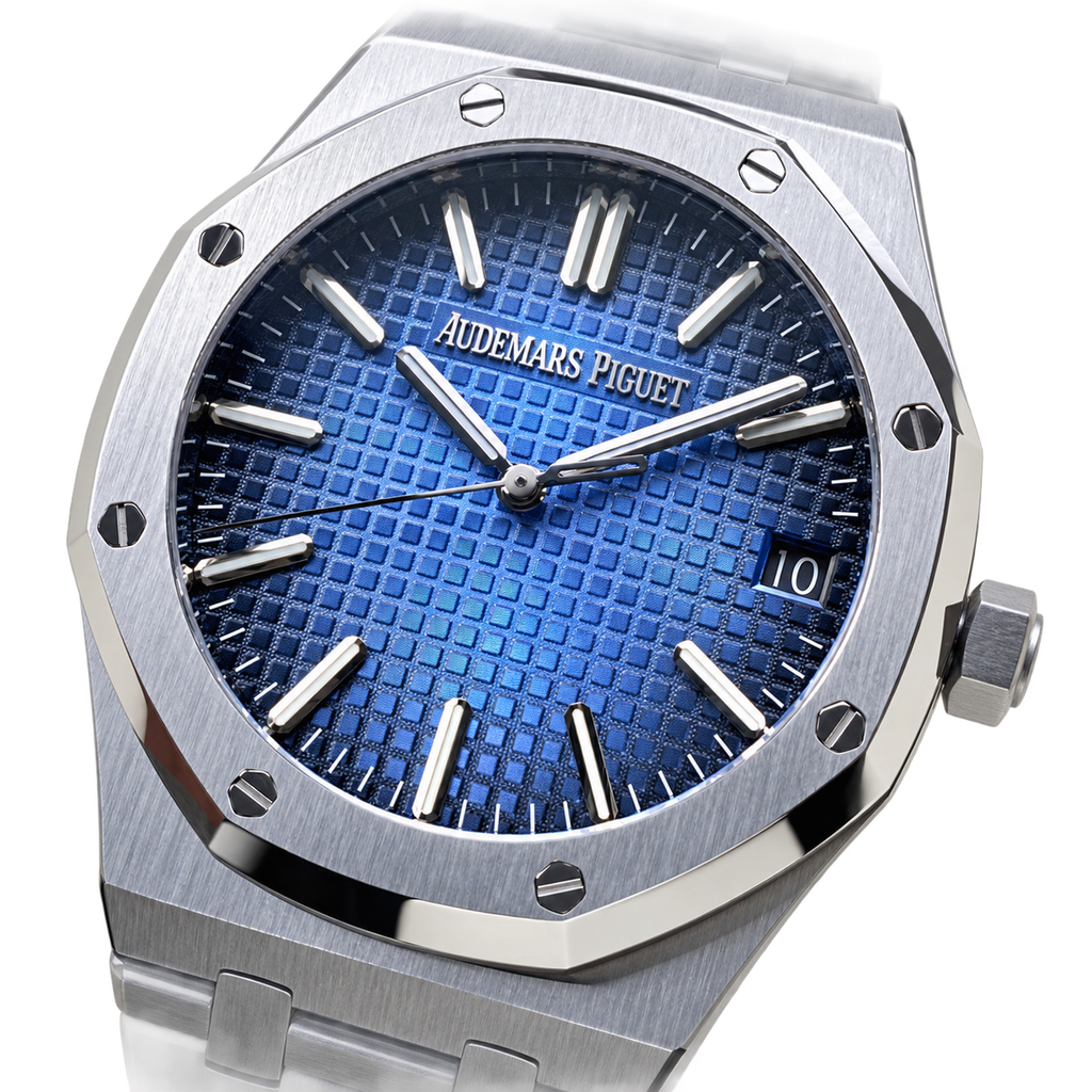 Audemars Piguet Royal Oak 41mm – Steel Blue Tapisserie Dial