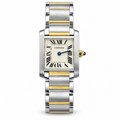 Cartier Tank Française Medium — Steel & Yellow Gold, Cream Dial, Roman Numerals & Two-Tone Bracelet, Quartz